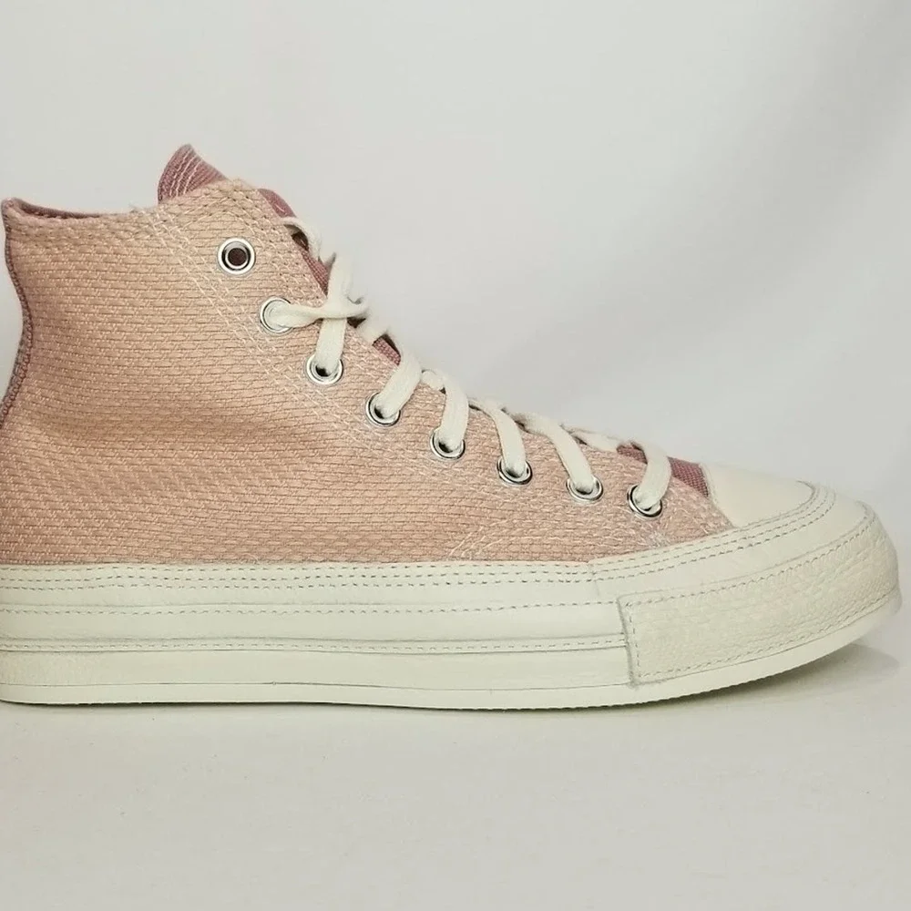 Converse Women  CTAS Chuck 70 Mixed Material Sneakers Size 8.5 Pink A04620C NWT - Picture 3 of 8